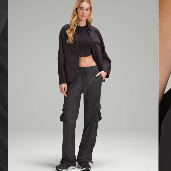 Lululemon Dance Studio Relaxed Fit Athletica Black Cargo Pants - Picture 1 of 8